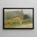 A cottage in Wiltshire - Helen Allingham — framed artwork on a wall