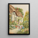 Cottage Garden Painting - Helen Allingham — framed artwork on a wall