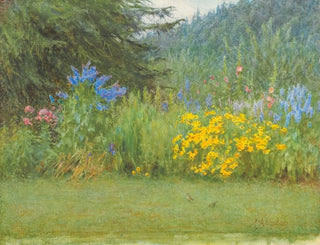 In a Surrey garden near Witley - Helen Allingham — artwork view