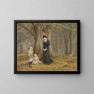 La dame du manoir - Helen Allingham — framed artwork on a wall
