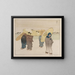 A Snowy Day - Helen Hyde — framed artwork on a wall
