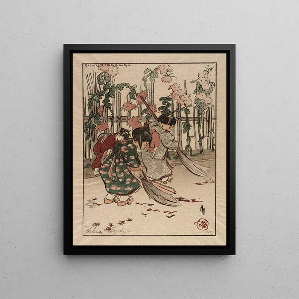 Nouveaux balais - Helen Hyde — framed artwork on a wall