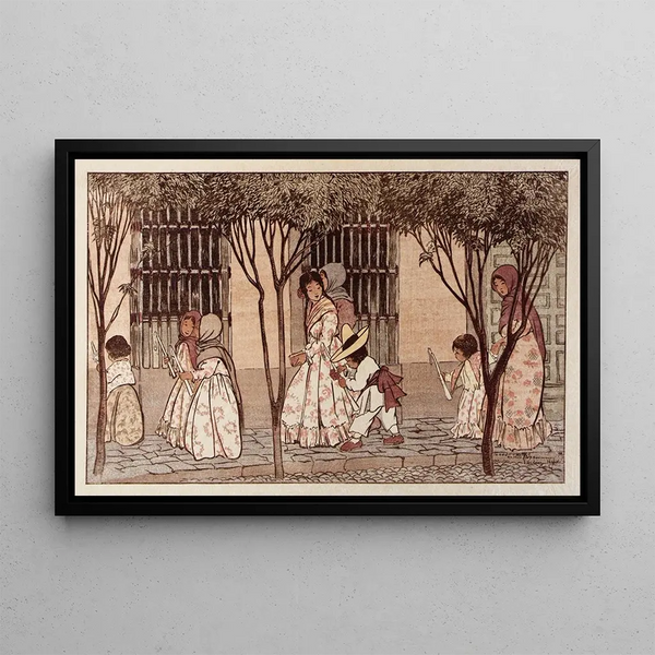 Sunday Morning Painting - Helen Hyde — framed artwork on a wall