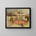 The pink fountain in Jalapa - Helen Hyde — framed artwork on a wall