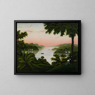 Landscape - Helen Matilda Kingman — framed artwork on a wall