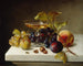 Nature morte avec des fruits et du champagne - Helen Searle — artwork view