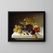Nature morte avec des fruits et du champagne - Helen Searle — framed artwork on a wall