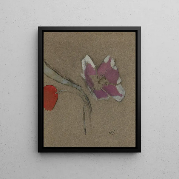 Anémone - Helene Schjerfbeck — framed artwork on a wall