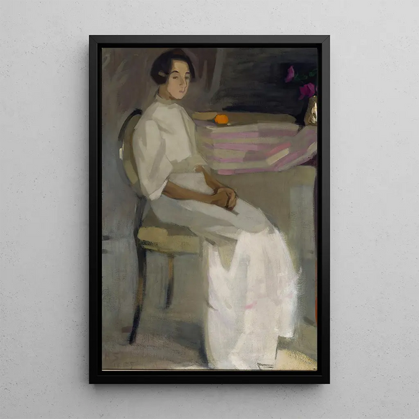 Costume Painting II - Helene Schjerfbeck — framed artwork on a wall