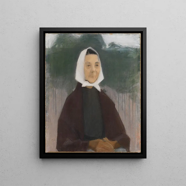 Grandma - Helene Schjerfbeck — framed artwork on a wall
