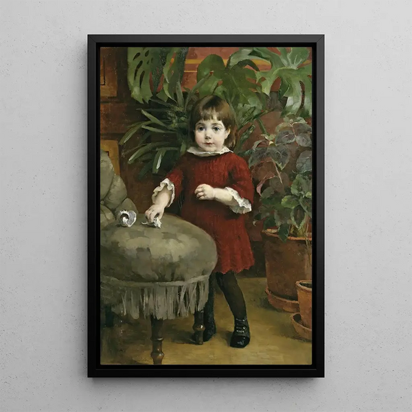 Petite Gudrun - Helene Schjerfbeck — framed artwork on a wall