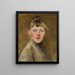 Self-portrait - Helene Schjerfbeck — framed artwork on a wall