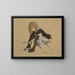 Shoes in silk - Helene Schjerfbeck — framed artwork on a wall