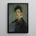 Singer in Black - Helene Schjerfbeck — framed artwork on a wall