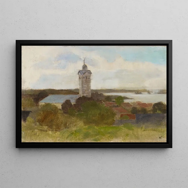 Église de Tammisaari - Helene Schjerfbeck — framed artwork on a wall