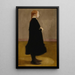 L'écolière II Girl in Black - Helene Schjerfbeck — framed artwork on a wall
