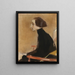 La couturière portrait en pied La femme au travail - Helene Schjerfbeck — framed artwork on a wall