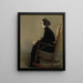 The Seamstress The Woman at Work - Helene Schjerfbeck — framed artwork on a wall