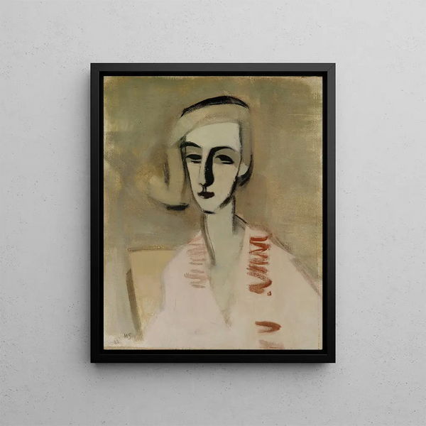 The Professor - Helene Schjerfbeck — framed artwork on a wall