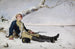 the wounded warrior in the snow - Helene Schjerfbeck — artwork view