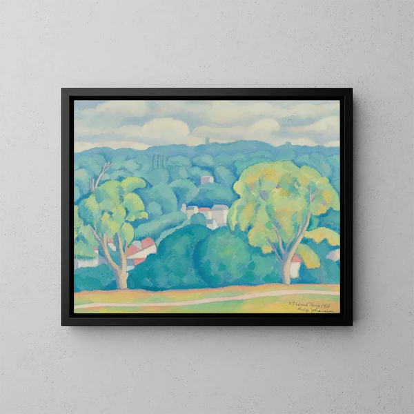 Saint-Cloud - Helge Johansson — framed artwork on a wall