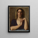 Portrait of a Woman - Hellmut Eichrodt — framed artwork on a wall