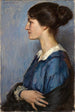 Portrait of a woman in profile facing left - Hellmut Eichrodt — artwork view