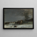 Ice Collectors on the Shooting Range Prairie - Hellmuth Rötzer — framed artwork on a wall