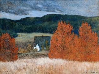 Autumn Mood Painting in Jämtland - Helmer Osslund — artwork view