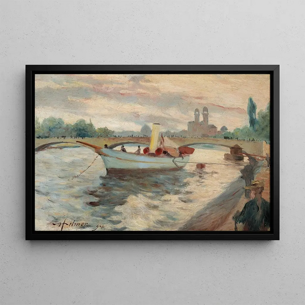 Motif de la Seine - Helmer Osslund — framed artwork on a wall