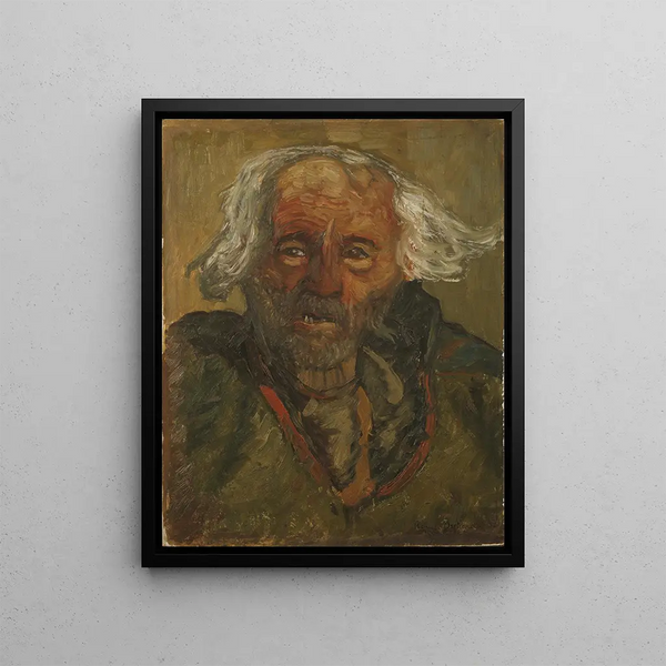 Kvikkjokk Lapon with White Hair - Helmer Osslund — framed artwork on a wall