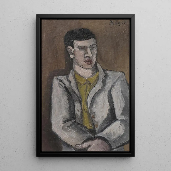 Portrait Painting - Helmut Kolle — framed artwork on a wall