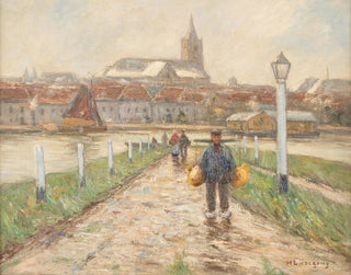 City port on the Lower Rhine - Helmuth Liesegang — artwork view
