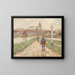 City port on the Lower Rhine - Helmuth Liesegang — framed artwork on a wall
