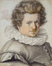 Portrait painting of Gillis van Breen - Hendrick Goltzius — artwork view
