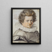 Portrait painting of Gillis van Breen - Hendrick Goltzius — framed artwork on a wall