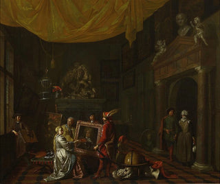 Visit to the painter's studio - Hendrick Govaerts — artwork view