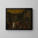 Visit to the painter's studio - Hendrick Govaerts — framed artwork on a wall