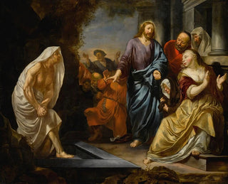 The Resurrection of Lazarus - Hendrick Heerschop — artwork view