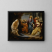 The Resurrection of Lazarus - Hendrick Heerschop — framed artwork on a wall