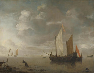 Calm Sea Painting - Hendrick Jacobsz Dubbels — artwork view