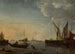 Calm Sunset Ships - Hendrick Jacobsz Dubbels — artwork view