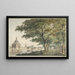 La Porte de Muider à Amsterdam vue depuis la Plantage - Hendrick Keun — framed artwork on a wall