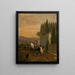 Departure for the hunt - Hendrick ten Oever — framed artwork on a wall