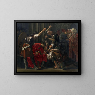 Christ Crowned with Thorns - Hendrick Ter Brugghen — framed artwork on a wall