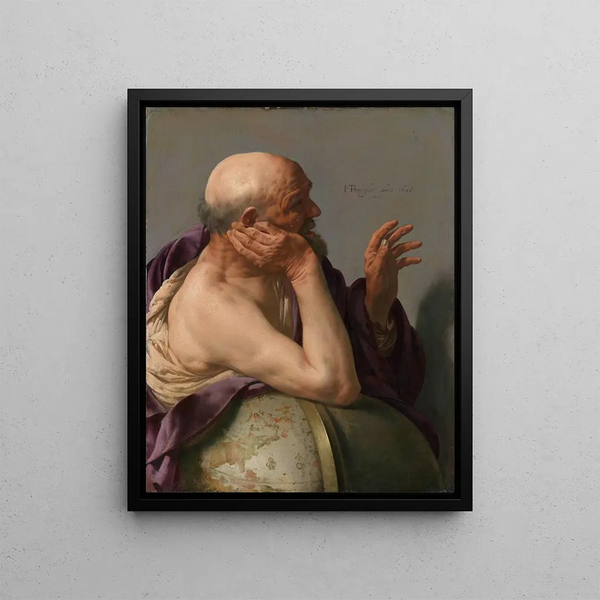 Héraclite Painting - Hendrick ter Brugghen — framed artwork on a wall