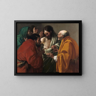 L'incrédulité de saint Thomas - Hendrick Ter Brugghen — framed artwork on a wall