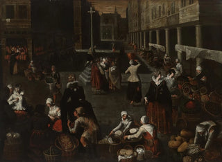 Market scene - Hendrick van Steenwijk the Elder — artwork view