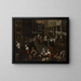 Market scene - Hendrick van Steenwijk the Elder — framed artwork on a wall