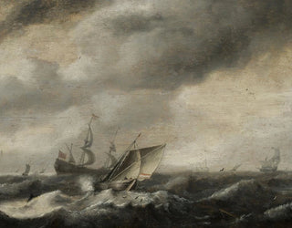 Boats at Sea - Hendrick van Anthonissen — artwork view